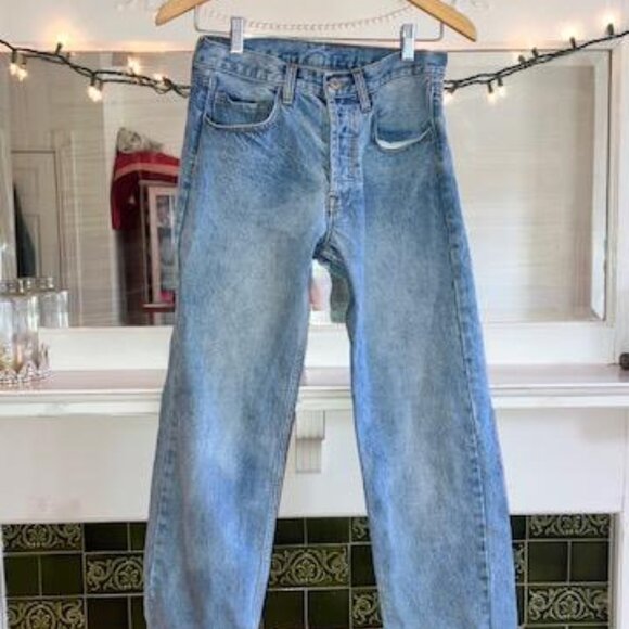 Brandy Melville J. Galt Shanghau Button Fly 90's Mom Jeans Sz Small EUC - Picture 3 of 12